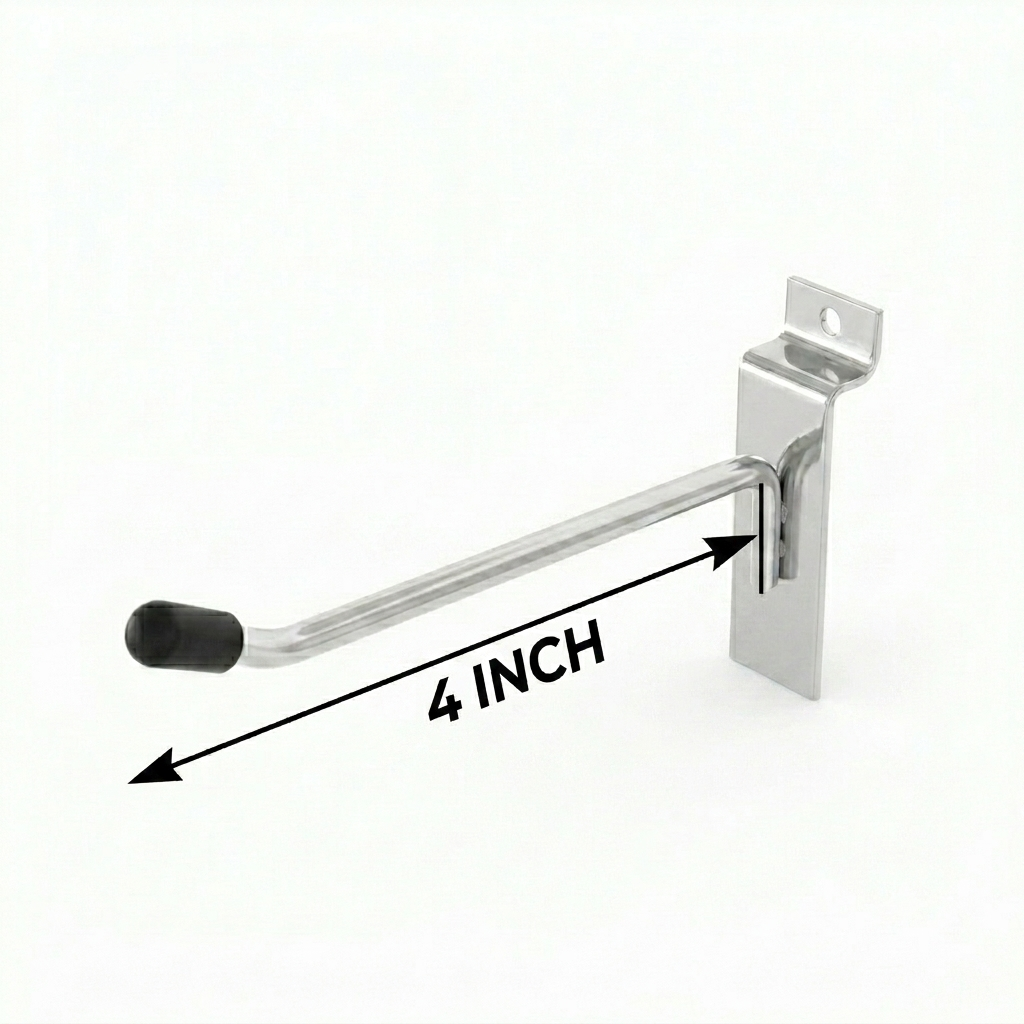 Slatwall Hooks Slatwall Single Prong Hook - 4" - Image 1