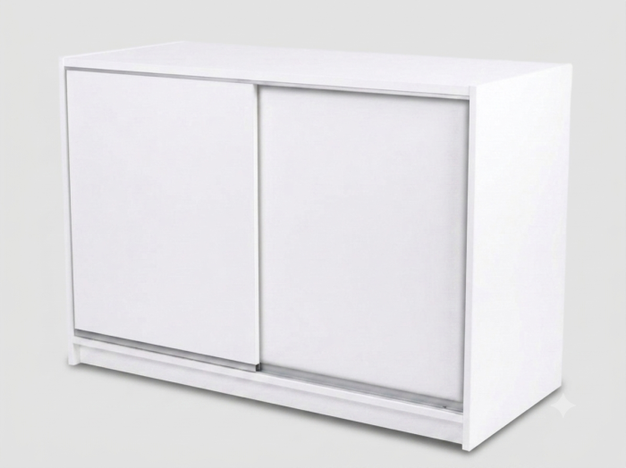 4Ft White Wooden Shop Display Counter - Image 2