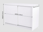 4Ft White Wooden Shop Display Counter - Image 4