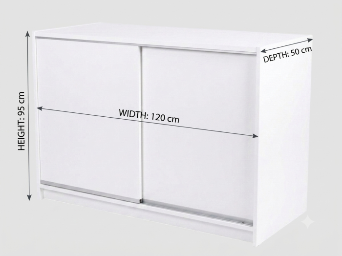 4Ft White Wooden Shop Display Counter - Image 4