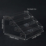 4 Tier Acrylic Countertop Display Stand - Image 2