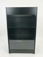Till Block Counter with Glass Display - Black