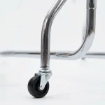 6ft Chrome Clothes Rail - Image 4