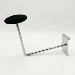 Meshwall Hat Display Arm with Black Foam Pad – Chrome Finish
