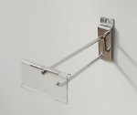 10" Slatwall Hook with Plastic Price Holder
