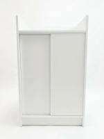Till Block Counter with Glass Display - White - Image 2
